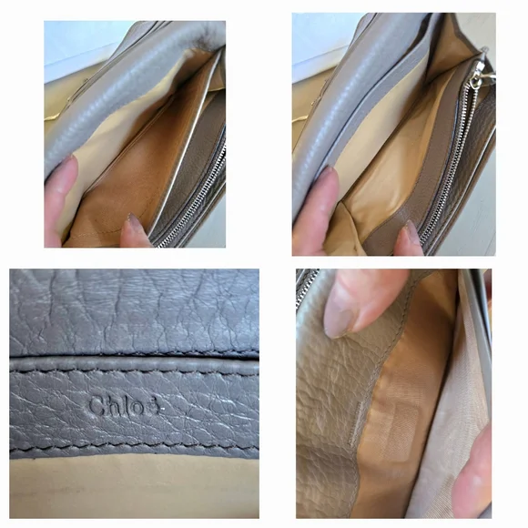 Chloé Paddington Taupe Lambskin Leather Long Wallet FULL INCLUSION - Picture 7 of 16